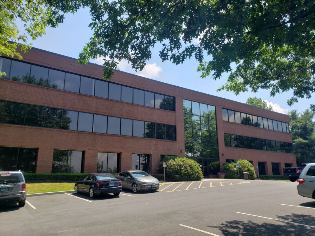 Building exterior showing windows